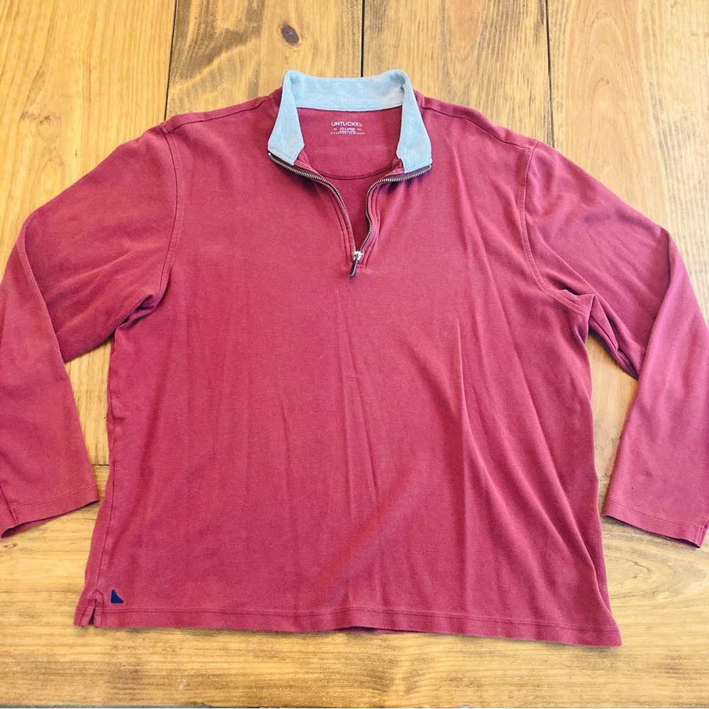 UNTUCKIT Long Sleeve 1/4 Zip Sweater